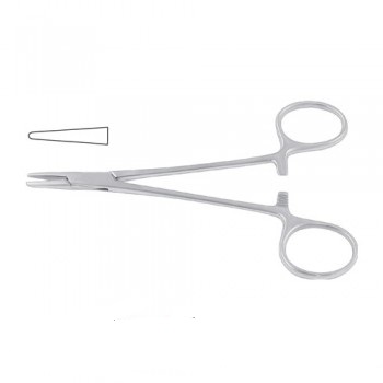 HALSEY Needle Holder Smooth Jaws 13 cm